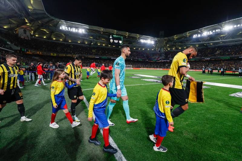 Football. UEFA Europa Conference League. AEK Athens - Rayo Vallecano. 16.04.2026