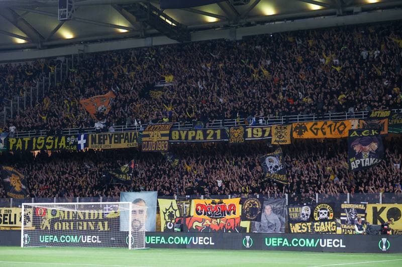 Football. UEFA Europa Conference League. AEK Athens - Rayo Vallecano. 16.04.2026