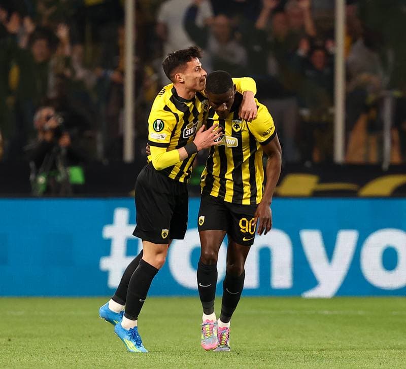 Football. UEFA Europa Conference League. AEK Athens - Rayo Vallecano. 16.04.2026