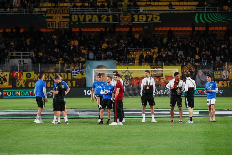 Football. UEFA Europa Conference League. AEK Athens - Rayo Vallecano. 16.04.2026