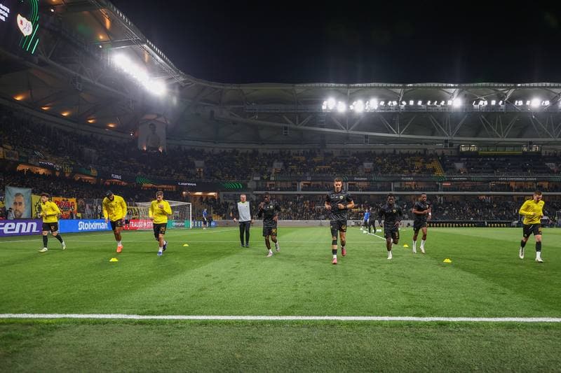 Football. UEFA Europa Conference League. AEK Athens - Rayo Vallecano. 16.04.2026