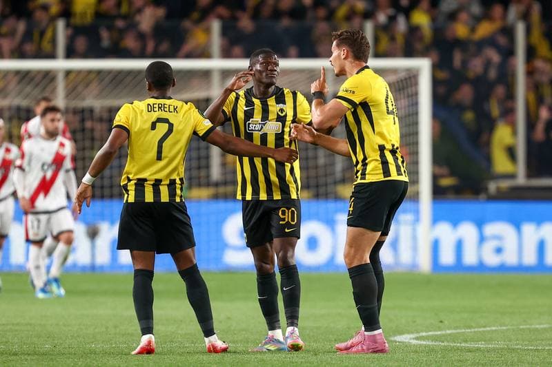 Football. UEFA Europa Conference League. AEK Athens - Rayo Vallecano. 16.04.2026