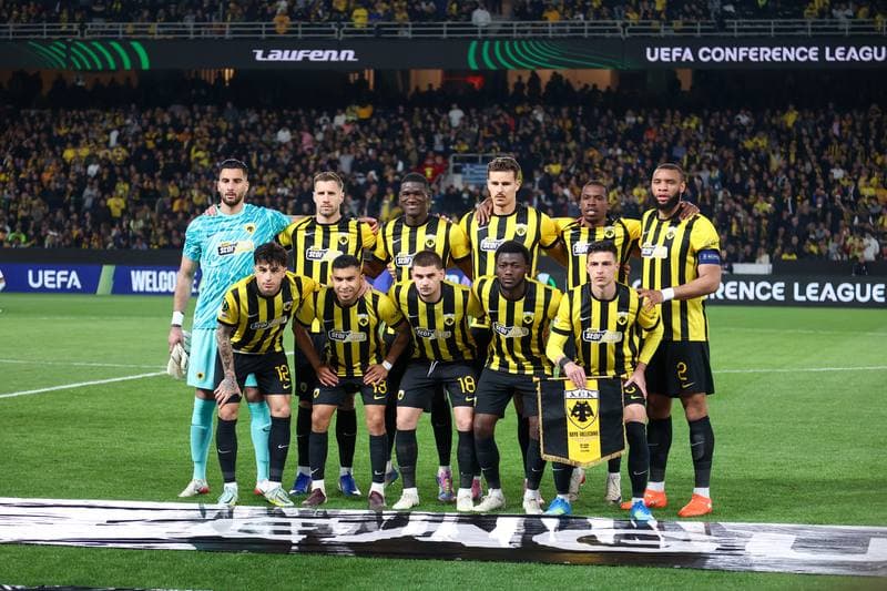 Football. UEFA Europa Conference League. AEK Athens - Rayo Vallecano. 16.04.2026