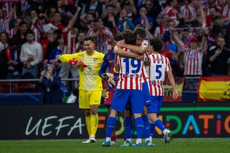 Football. UEFA Champions League. Atletico Madrid - FC Barcelona. 14.04.2026