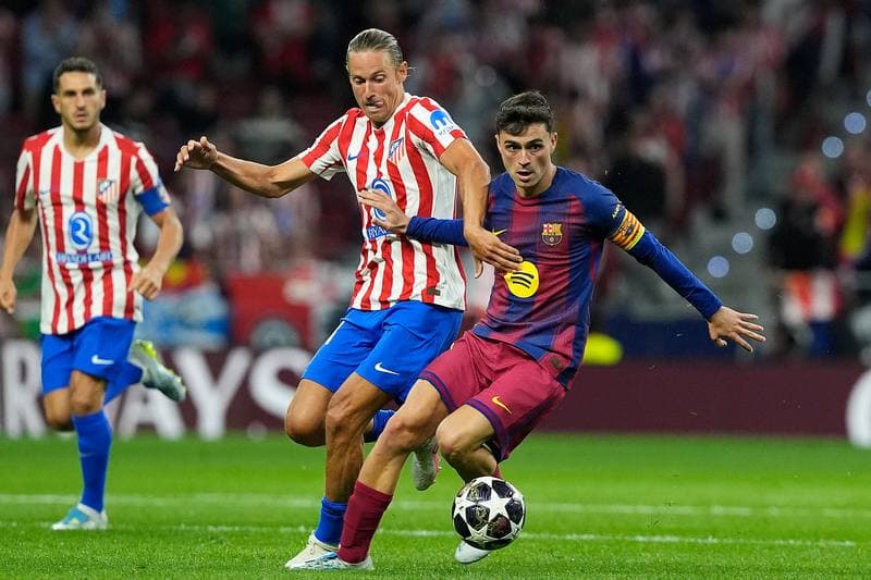 Football. UEFA Champions League. Atletico Madrid - FC Barcelona. 14.04.2026
