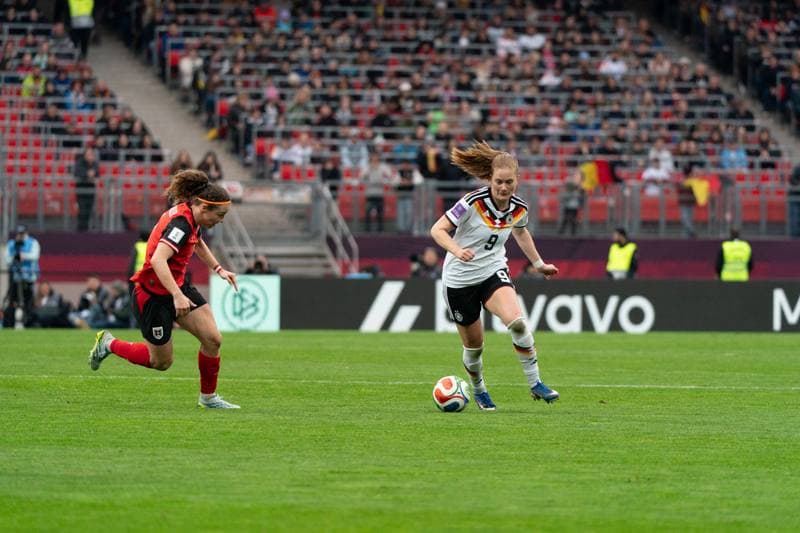 Football. FIFA Women's World Cup Qualifiers. Germany - Austria. 14.04.2026