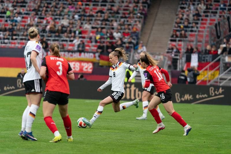 Football. FIFA Women's World Cup Qualifiers. Germany - Austria. 14.04.2026