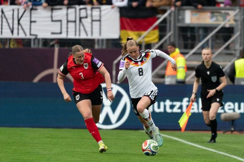 Football. FIFA Women's World Cup Qualifiers. Germany - Austria. 14.04.2026