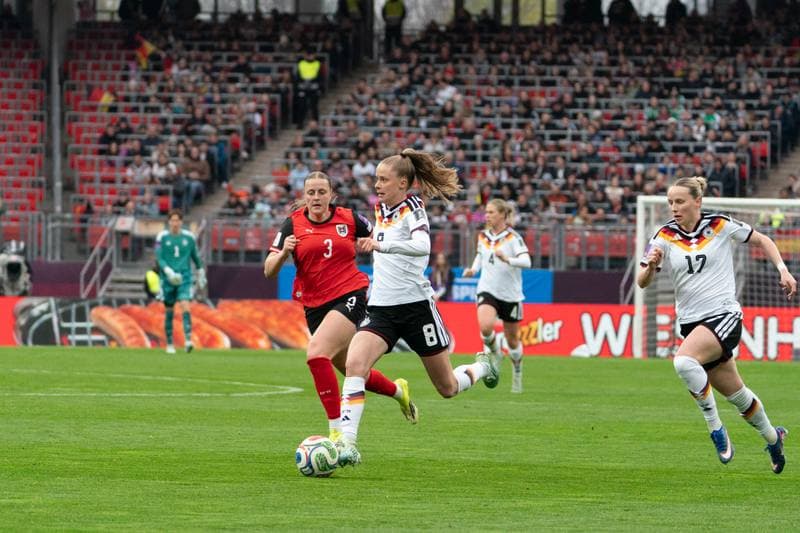 Football. FIFA Women's World Cup Qualifiers. Germany - Austria. 14.04.2026