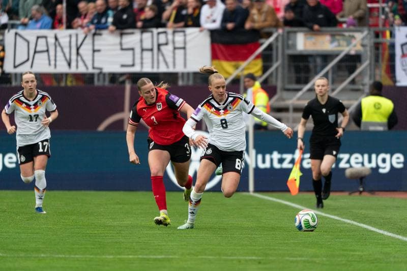 Football. FIFA Women's World Cup Qualifiers. Germany - Austria. 14.04.2026