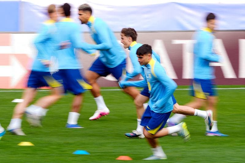 Football. UEFA Champions League. Atletico Madrid - FC Barcelona. 13.04.2026