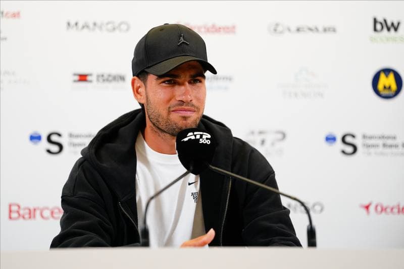 Tennis. Carlos Alcaraz. Press Conference. 13.04.2026