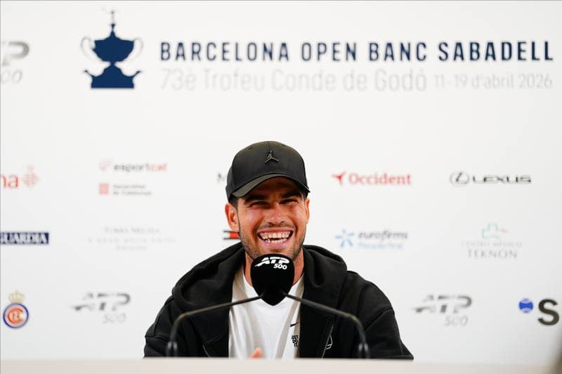 Tennis. Carlos Alcaraz. Press Conference. 13.04.2026