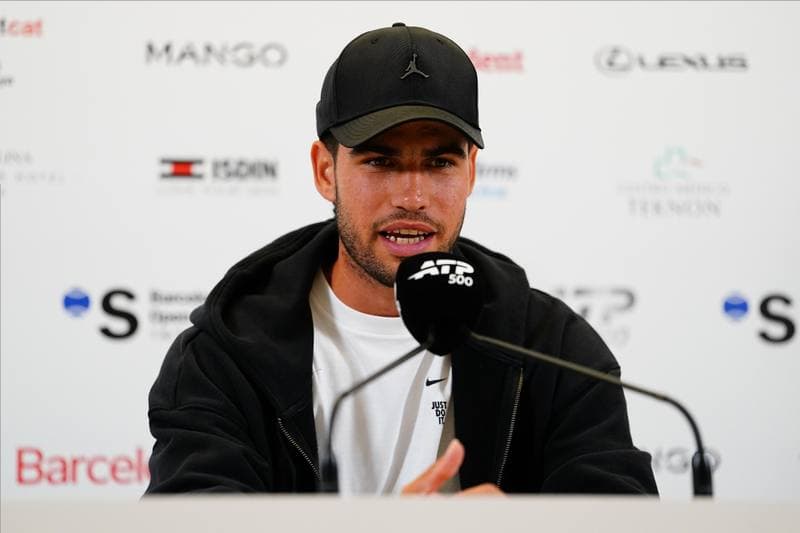 Tennis. Carlos Alcaraz. Press Conference. 13.04.2026