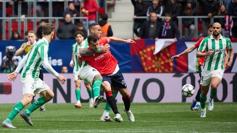Football. La Liga. CA Osasuna - Real Betis. 12.04.2026