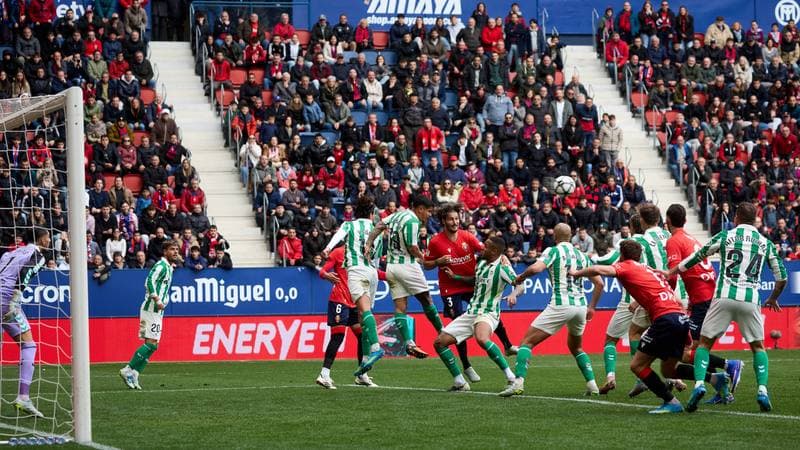Football. La Liga. CA Osasuna - Real Betis. 12.04.2026