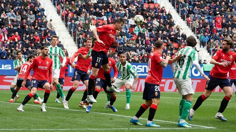 Football. La Liga. CA Osasuna - Real Betis. 12.04.2026