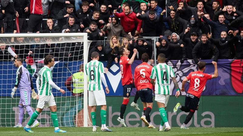 Football. La Liga. CA Osasuna - Real Betis. 12.04.2026
