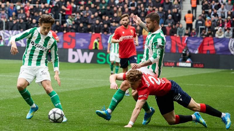 Football. La Liga. CA Osasuna - Real Betis. 12.04.2026