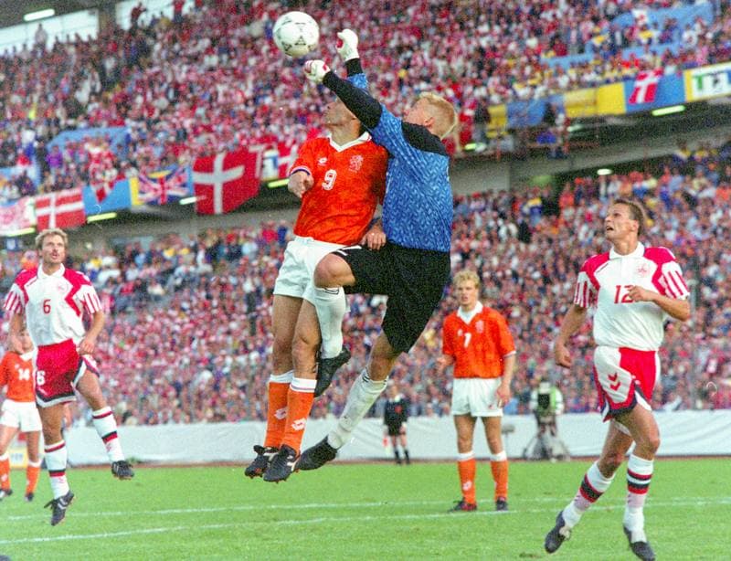 Football. UEFA EURO 1992. Netherlands - Denmark. 22.06.1992