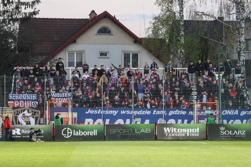 Football. Betclic I Liga. Puszcza Niepolomice - Polonia Bytom. 18.04.2026