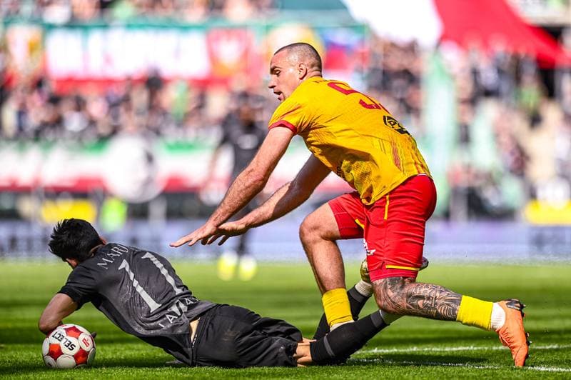 Football. Betclic 1 Liga. Slask Wroclaw - Znicz Pruszkow. 18.04.2026