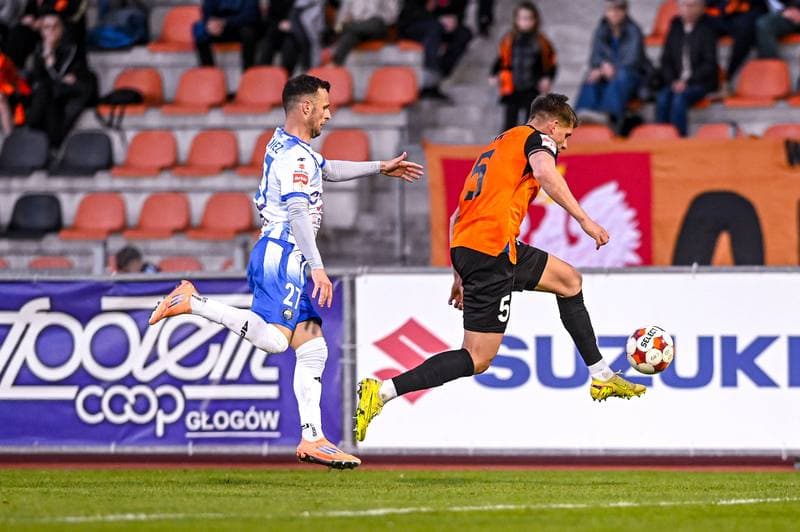 Football. Betclic 1 Liga. Chrobry Glogow - Stal Mielec. 17.04.2026