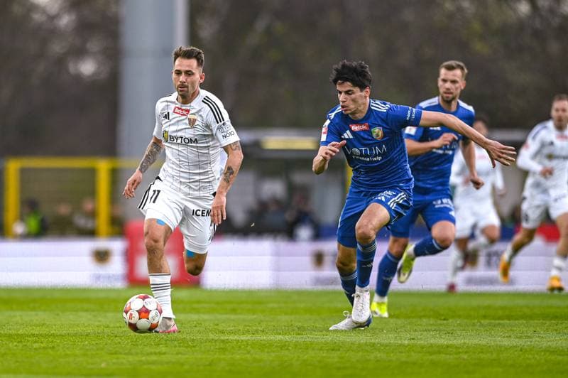 Football. Betclic 1 Liga. Miedz Legnica - Polonia Bytom. 07.04.2026