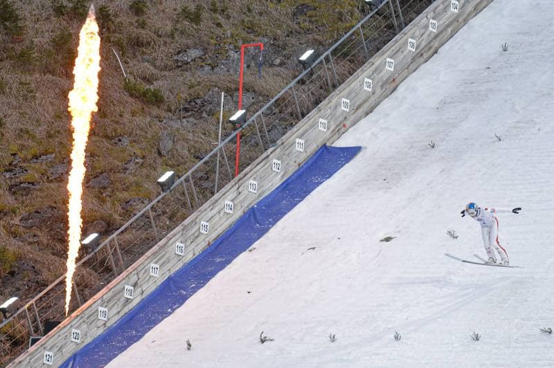 Ski Jumping. Red Bull Target Jumping. Day 1. 05.04.2025
