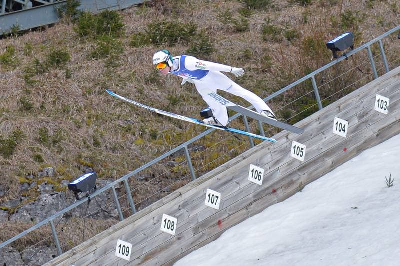 Ski Jumping. Red Bull Target Jumping. Day 1. 05.04.2025