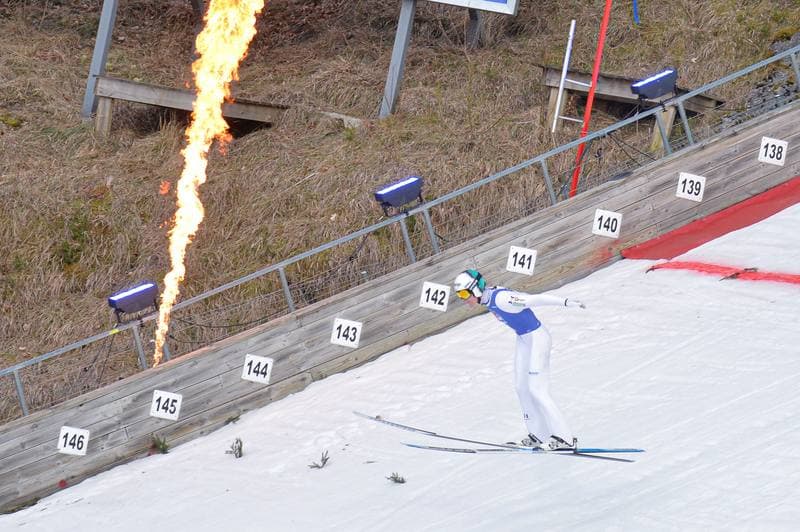 Ski Jumping. Red Bull Target Jumping. Day 1. 05.04.2025