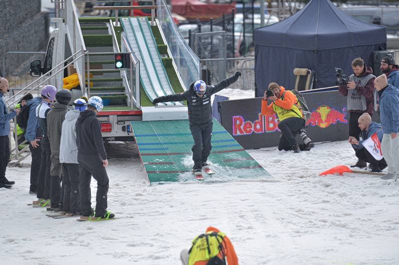 Ski Jumping. Red Bull Target Jumping. Day 1. 05.04.2025