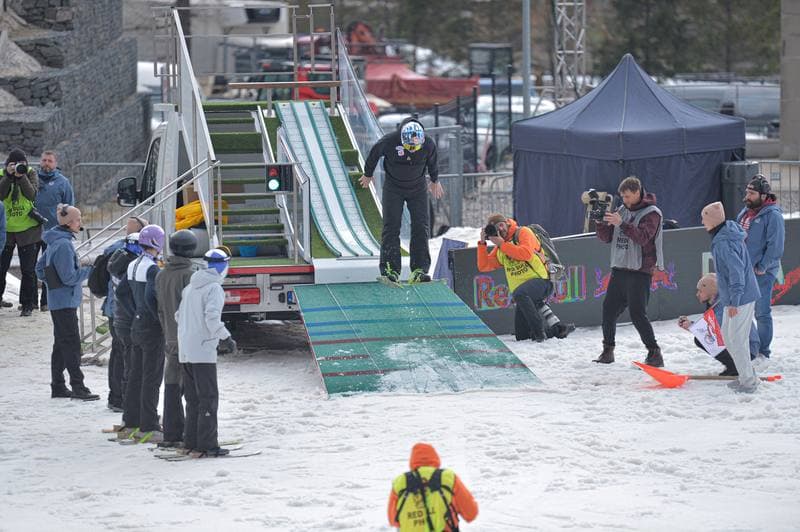 Ski Jumping. Red Bull Target Jumping. Day 1. 05.04.2025