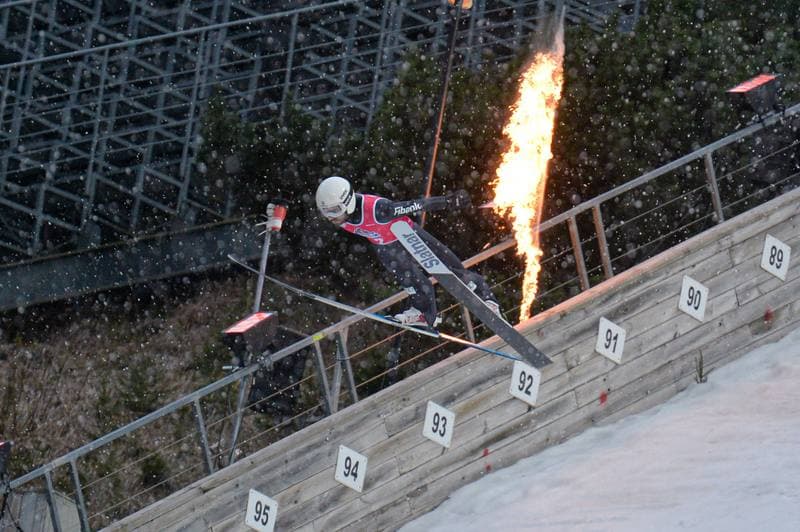Ski Jumping. Red Bull Target Jumping. Day 1. 05.04.2025