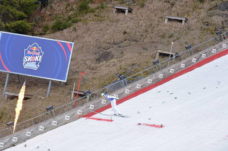 Ski Jumping. Red Bull Target Jumping. Day 1. 05.04.2025