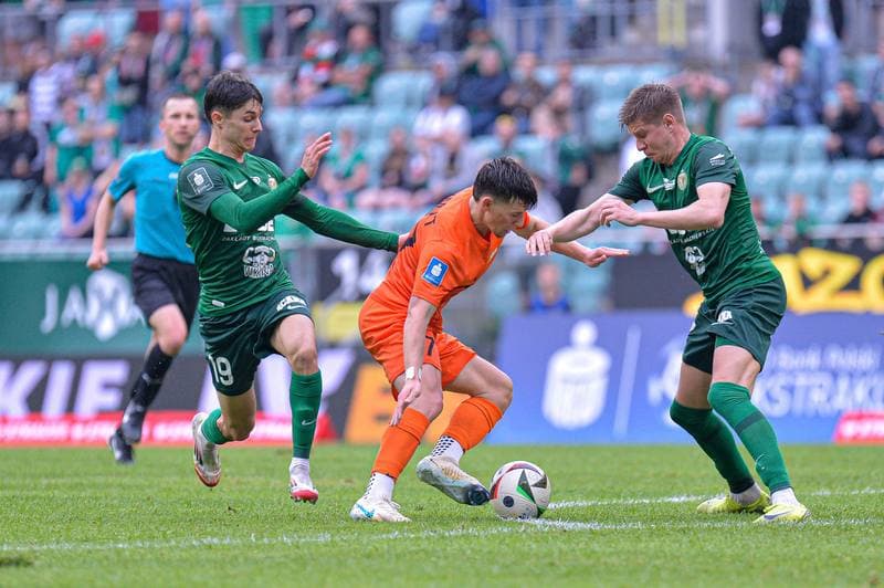 Football. PKO BP Ekstraklasa. Slask Wroclaw - Zaglebie Lubin. 03.05.2025