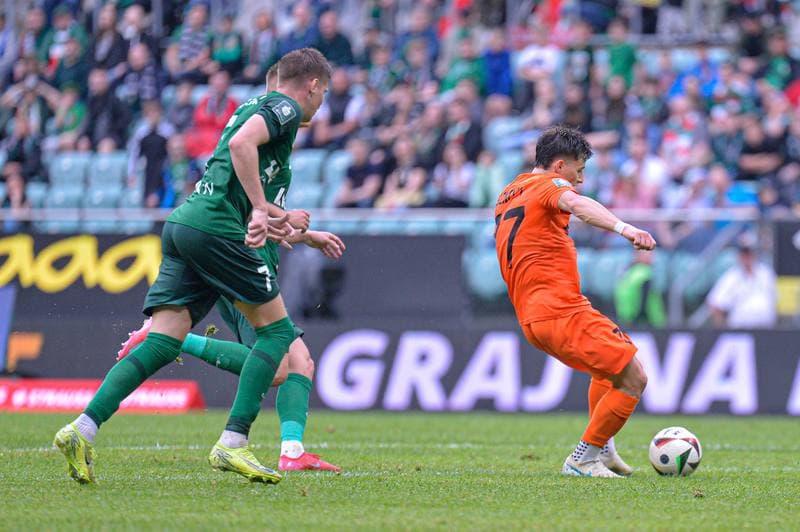 Football. PKO BP Ekstraklasa. Slask Wroclaw - Zaglebie Lubin. 03.05.2025