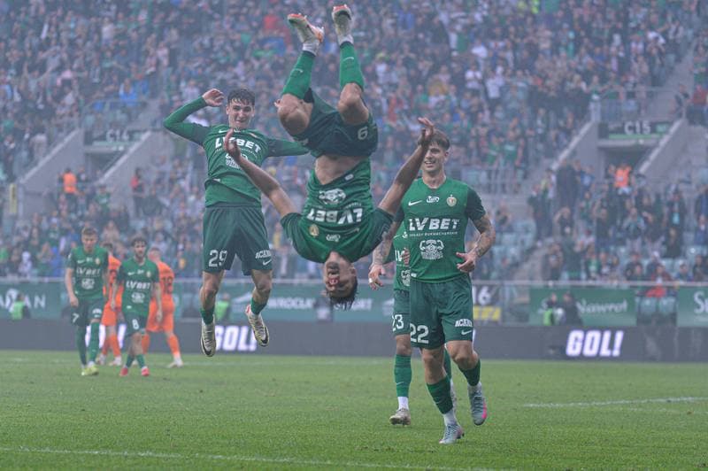 Football. PKO BP Ekstraklasa. Slask Wroclaw - Zaglebie Lubin. 03.05.2025