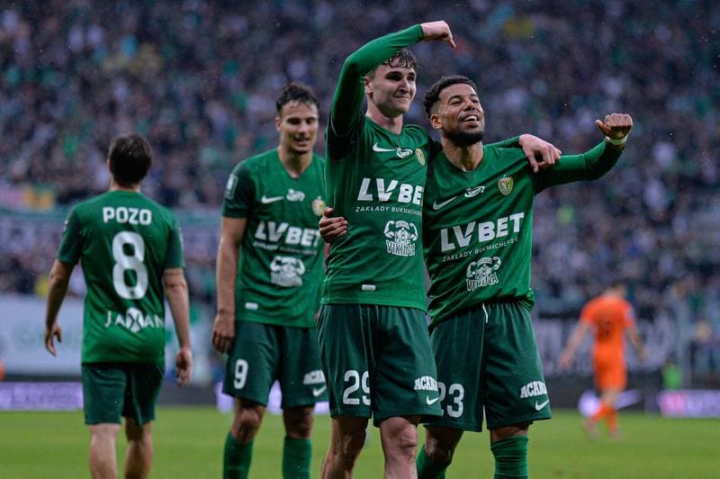 Football. PKO BP Ekstraklasa. Slask Wroclaw - Zaglebie Lubin. 03.05.2025