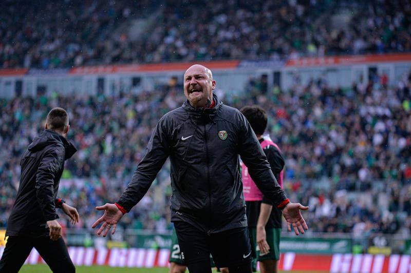 Football. PKO BP Ekstraklasa. Slask Wroclaw - Zaglebie Lubin. 03.05.2025