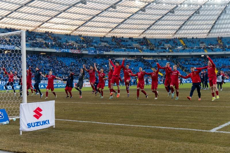 Football. Betlic 1 Liga. Ruch Chorzow - Wisla Krakow. 22.02.2025