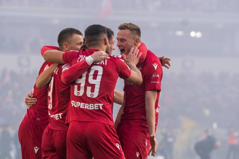 Football. Betlic 1 Liga. Ruch Chorzow - Wisla Krakow. 22.02.2025