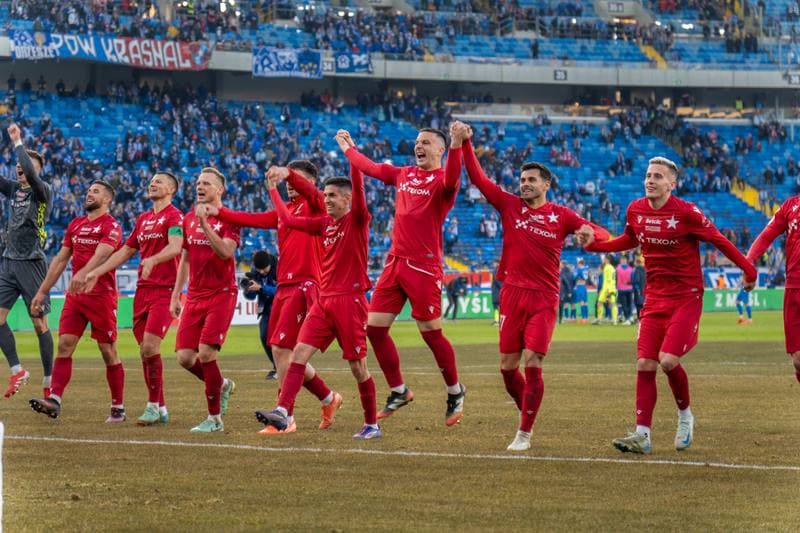 Football. Betlic 1 Liga. Ruch Chorzow - Wisla Krakow. 22.02.2025