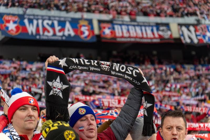 Football. Betlic 1 Liga. Ruch Chorzow - Wisla Krakow. 22.02.2025