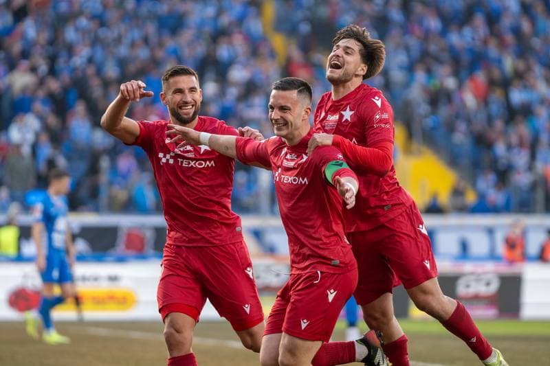 Football. Betlic 1 Liga. Ruch Chorzow - Wisla Krakow. 22.02.2025