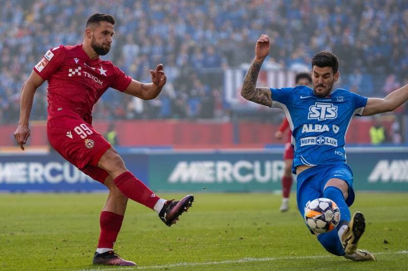 Football. Betlic 1 Liga. Ruch Chorzow - Wisla Krakow. 22.02.2025
