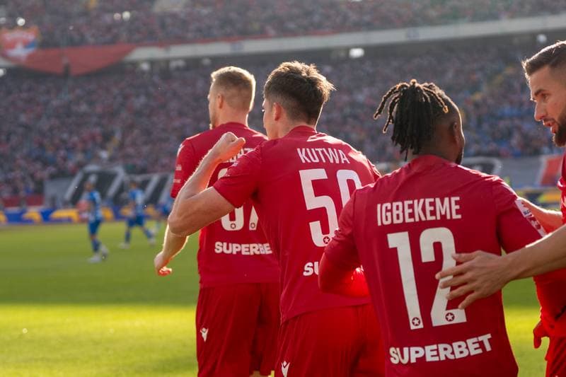 Football. Betlic 1 Liga. Ruch Chorzow - Wisla Krakow. 22.02.2025