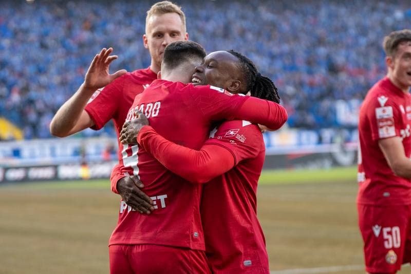Football. Betlic 1 Liga. Ruch Chorzow - Wisla Krakow. 22.02.2025