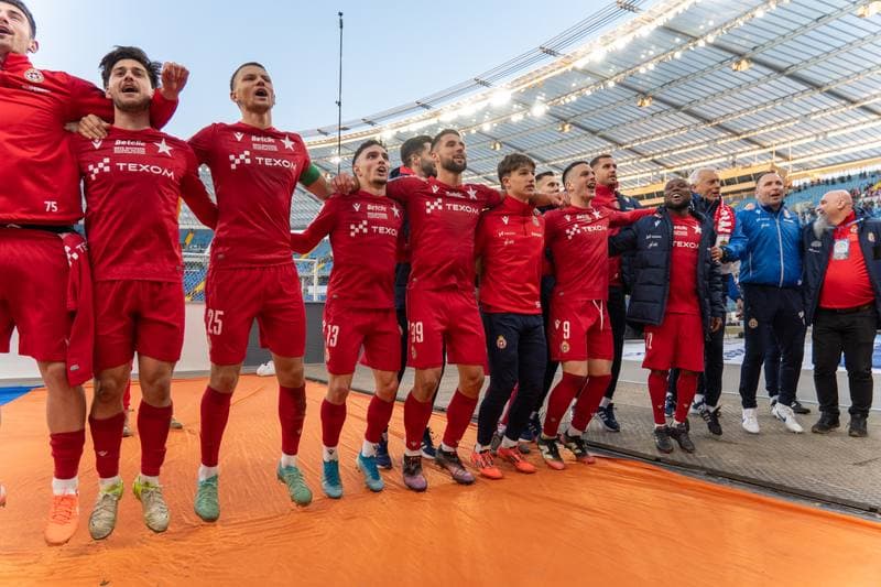 Football. Betlic 1 Liga. Ruch Chorzow - Wisla Krakow. 22.02.2025