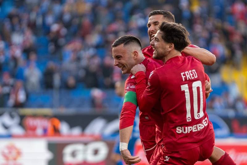 Football. Betlic 1 Liga. Ruch Chorzow - Wisla Krakow. 22.02.2025